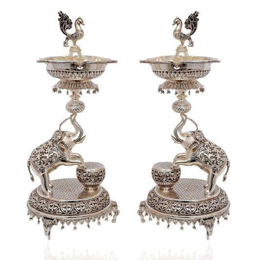 Diya | Deepam | Oil Lamp - German Silver